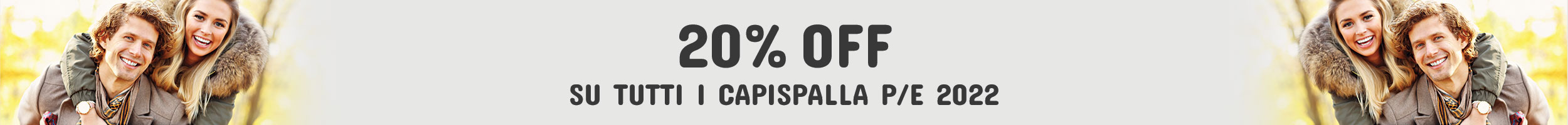 Promo Capispalla 20 %OFF
