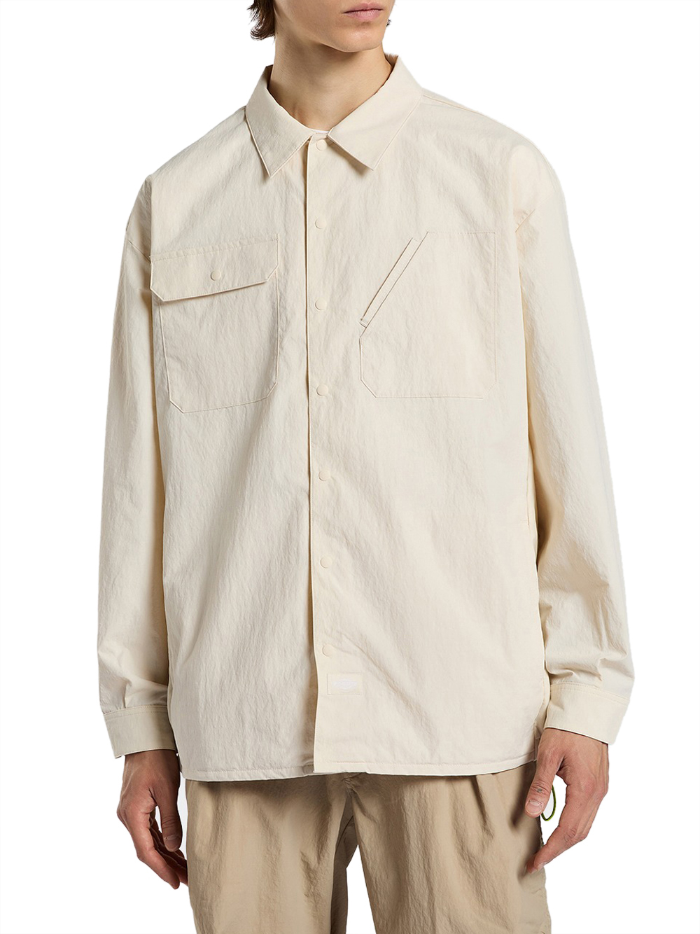 Dickies Uomo Bianco Camicia Casual Oversized Da