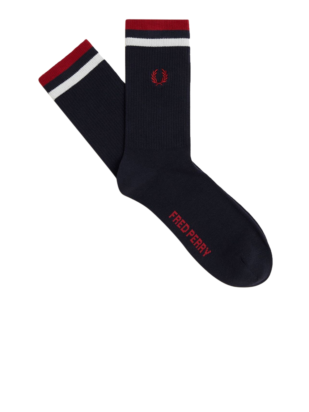 calzini fred perry tipped sports da uomo - blu