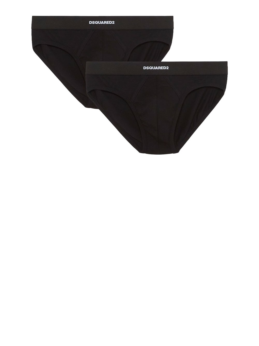 slip dsquared2 twin pack da uomo - nero