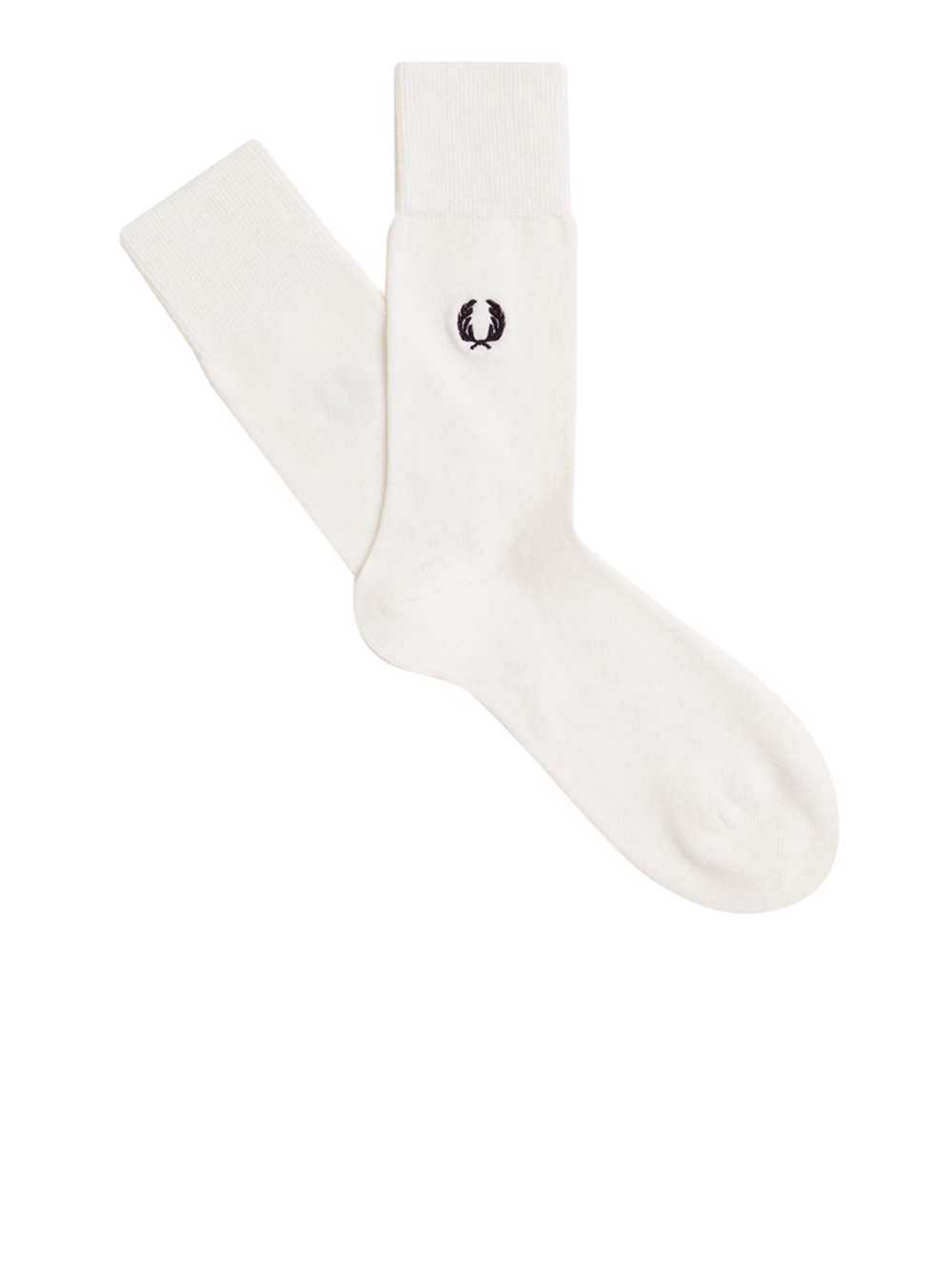 calzini fred perry classic laurel da uomo - bianco taglia 39/42