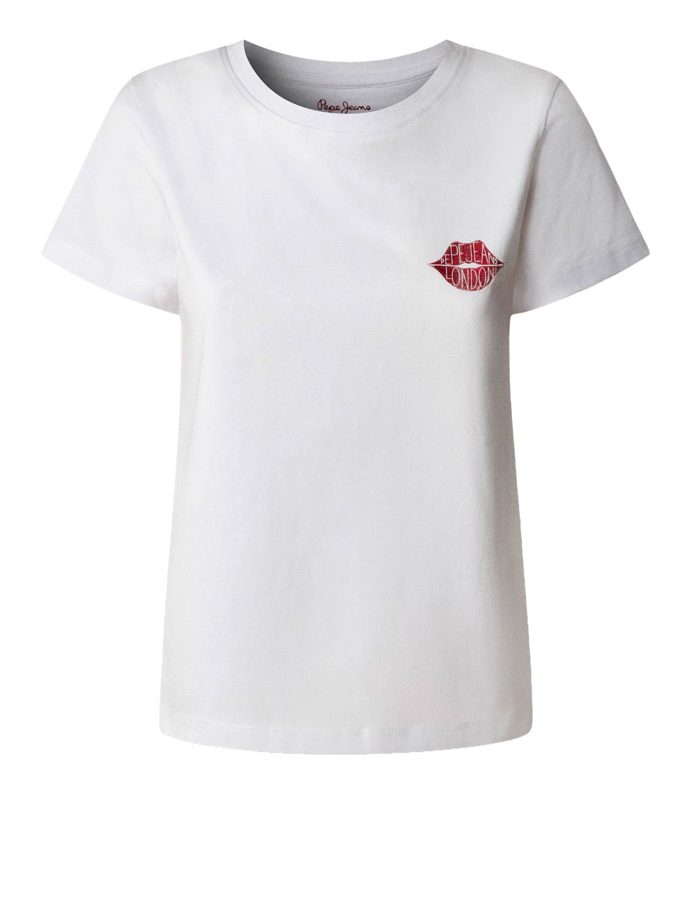 t-shirt pepe jeans brule da donna - bianco taglia l