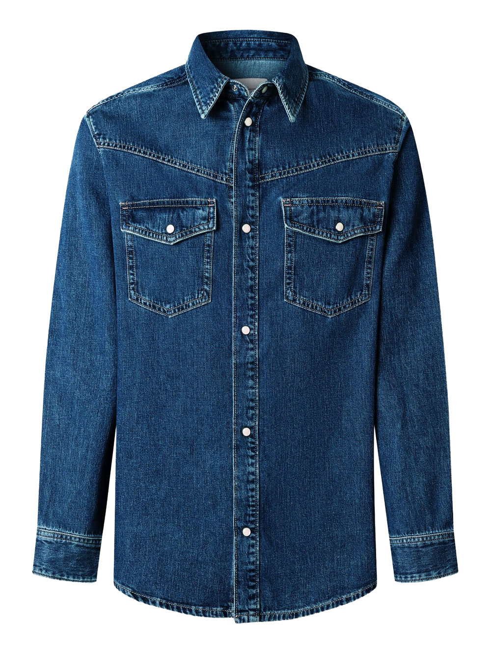 camicia jeans pepe jeans brooks da uomo - denim taglia l