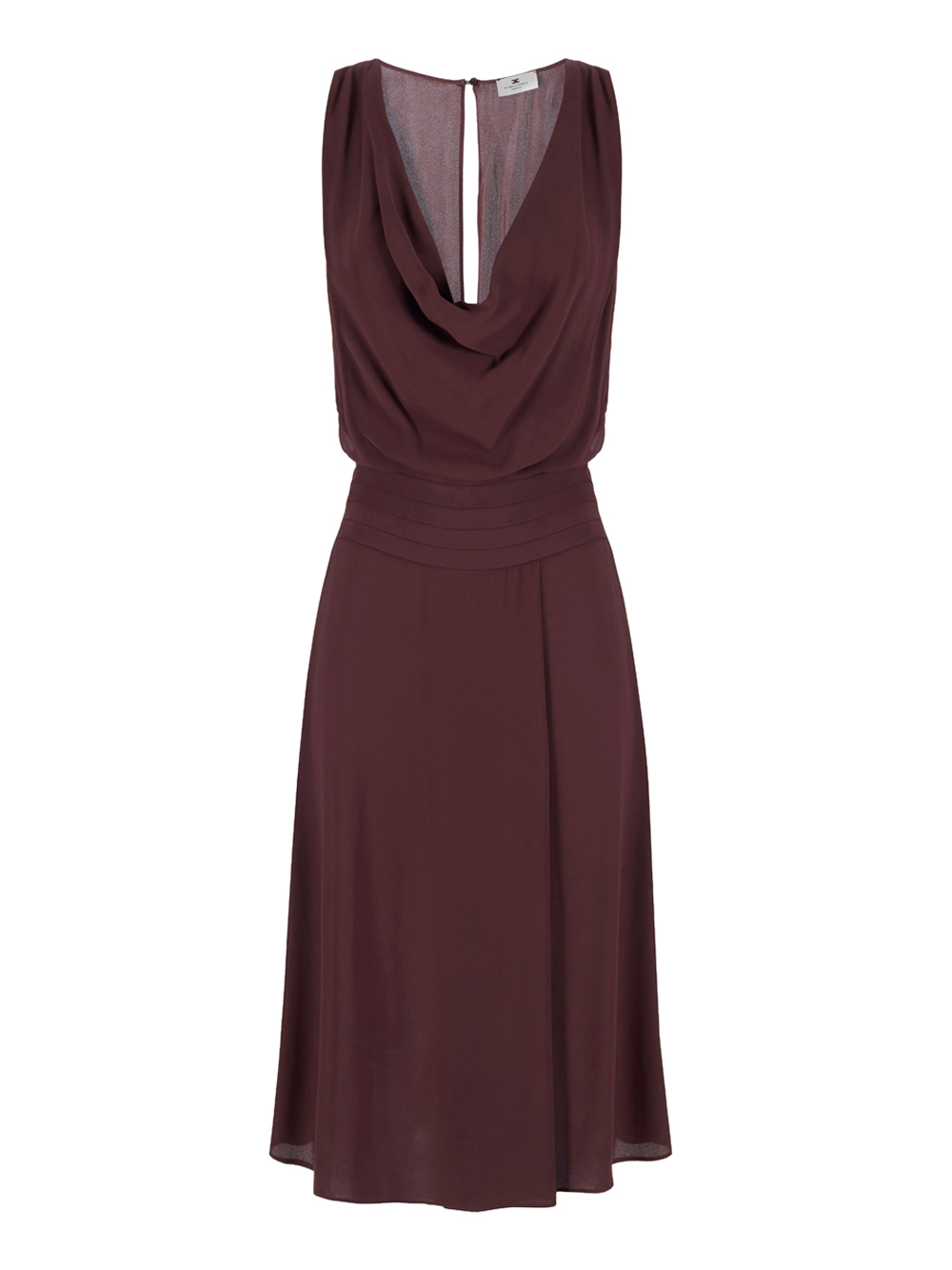 vestito midi elisabetta franchi da donna - cacao taglia 44
