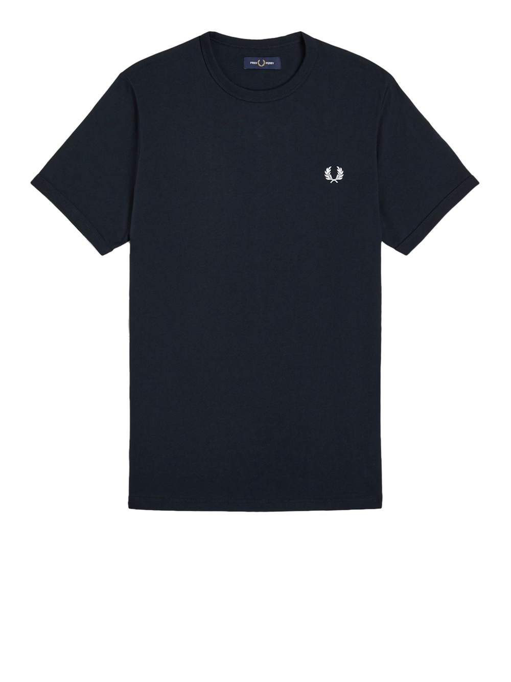 t-shirt fred perry ringer da uomo - blu taglia m
