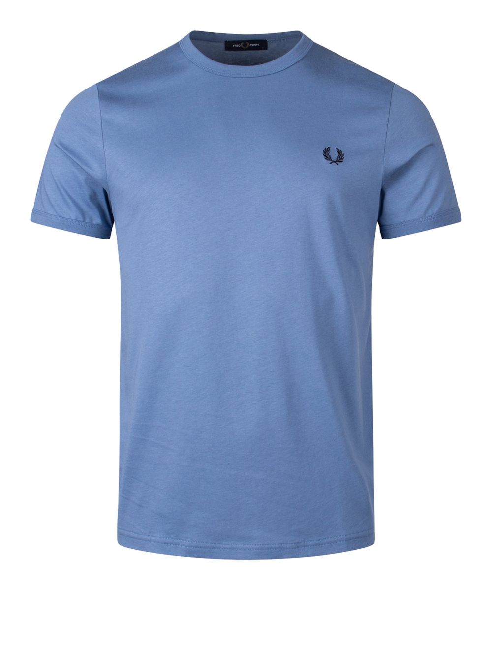t-shirt fred perry ringer da uomo - celeste