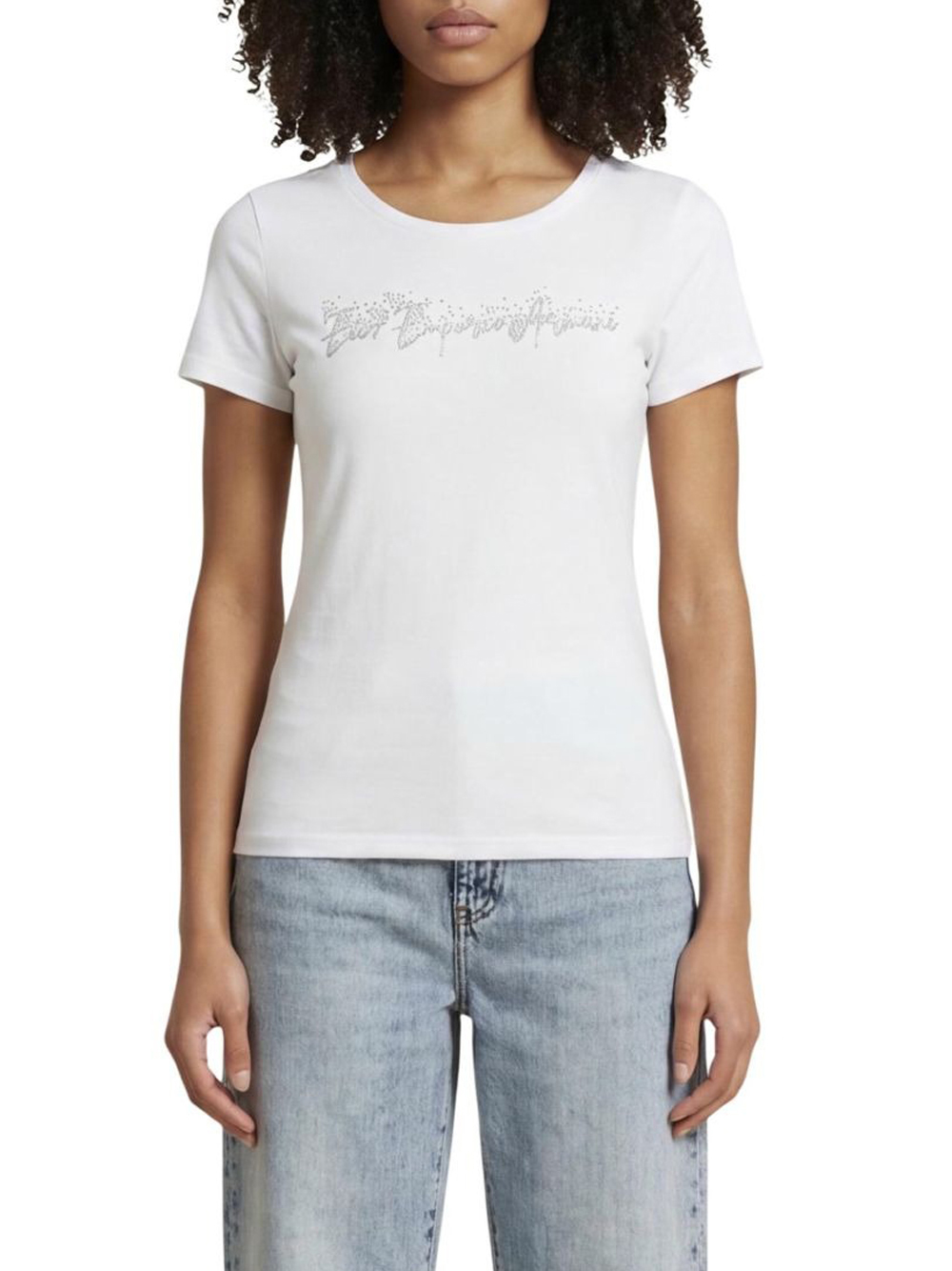 Ea7 Donna Bianco T-Shirt Da