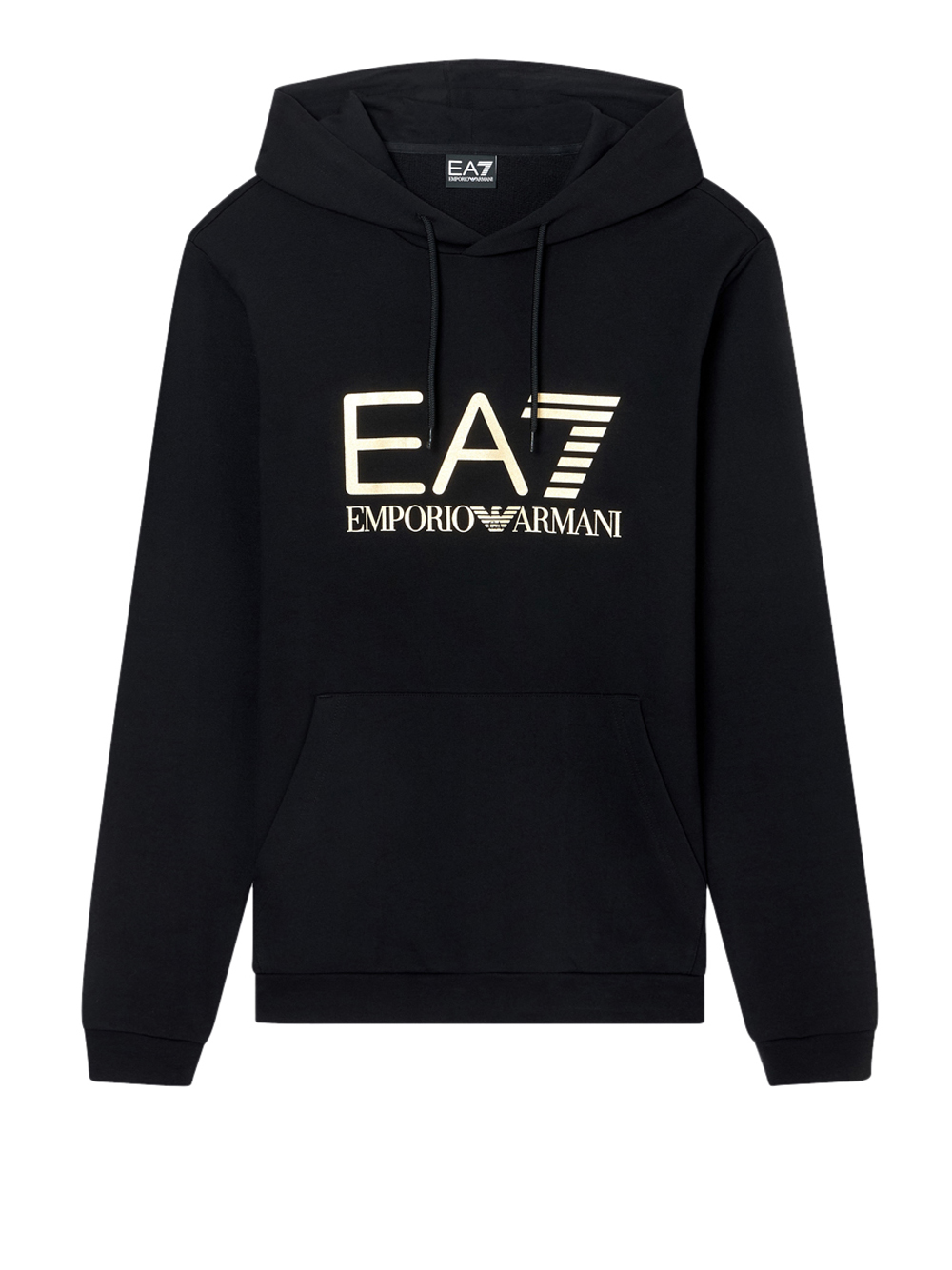 Ea7 Uomo Nero Felpa Cappuccio Da