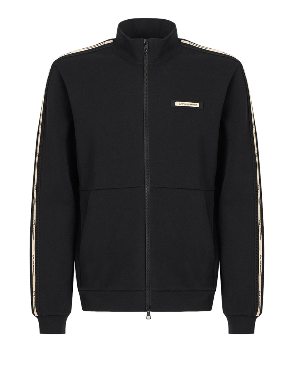 Ea7 Uomo Nero Felpa Zip Da