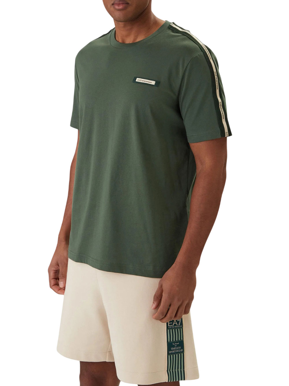Ea7 Uomo Verde T-Shirt Da