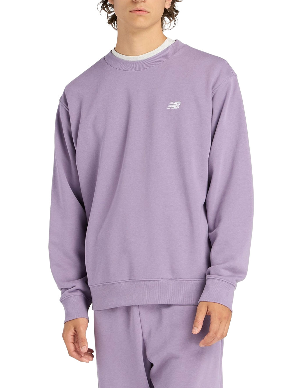 new balance herren sweatshirt - lila größe xs
