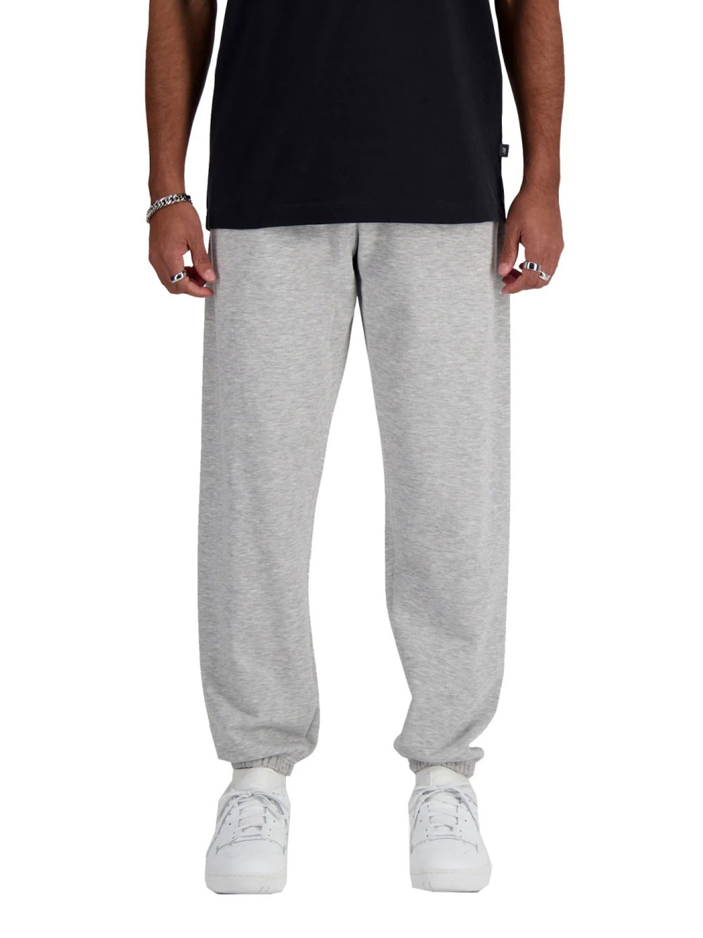 new balance herren sweatpants - grau größe l