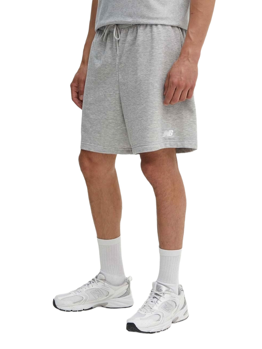new balance herren casual bermuda shorts - grau größe m