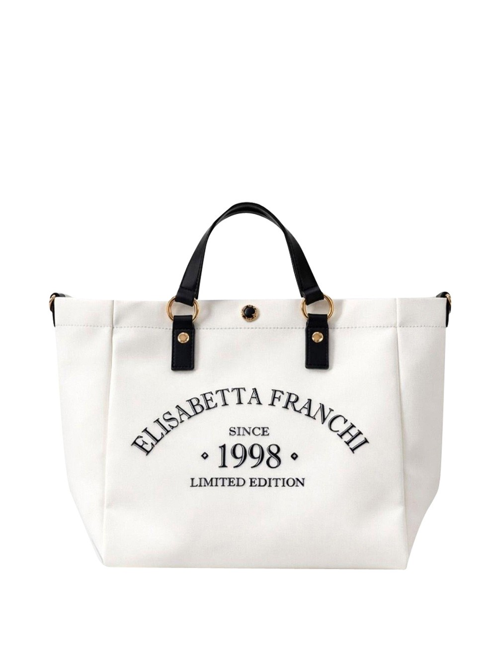 elisabetta franchi strandtasche ivory - damen größe tu