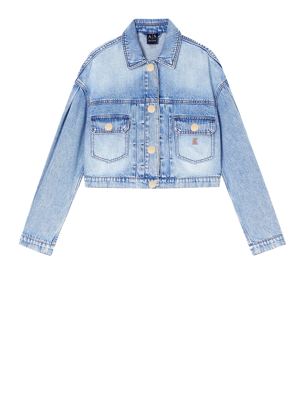 Armani-Exchange Donna Denim Giubbino Di Jeans Armani Exchange Da