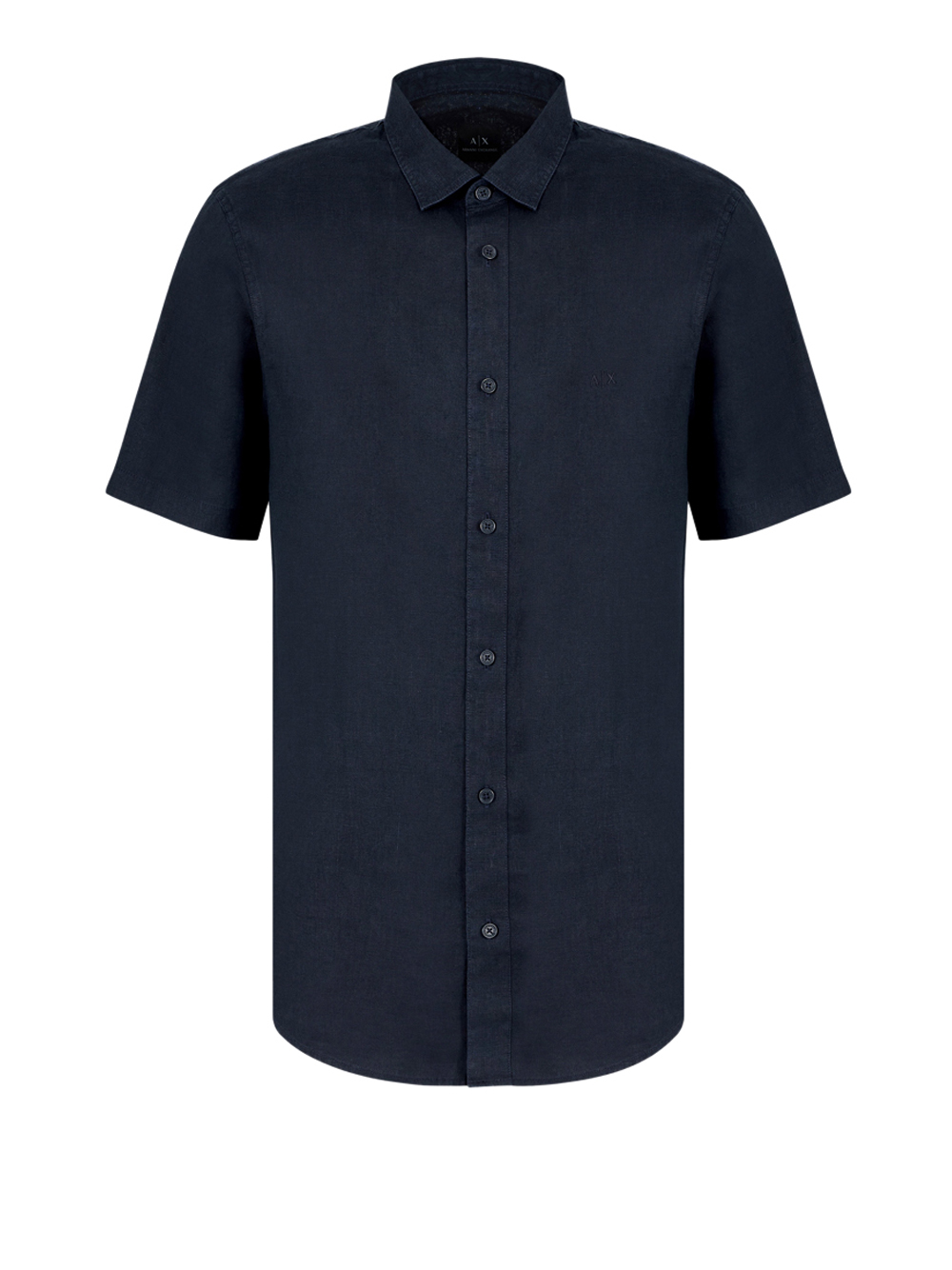 Armani-Exchange Uomo Blu Camicia Casual Armani Exchange Da