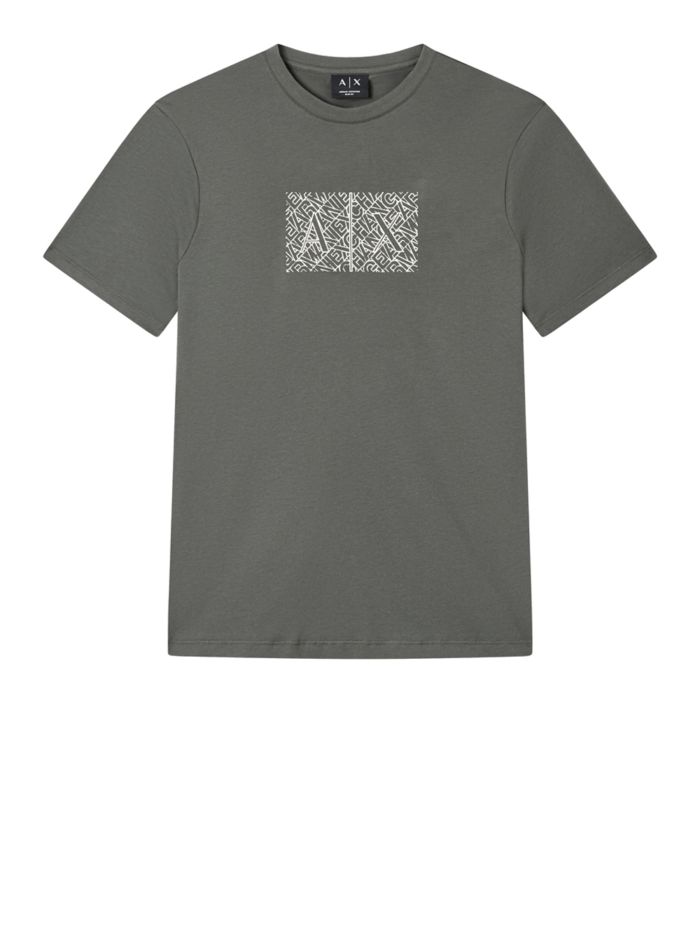 Armani-Exchange Uomo Grigio T-Shirt Armani Exchange Da