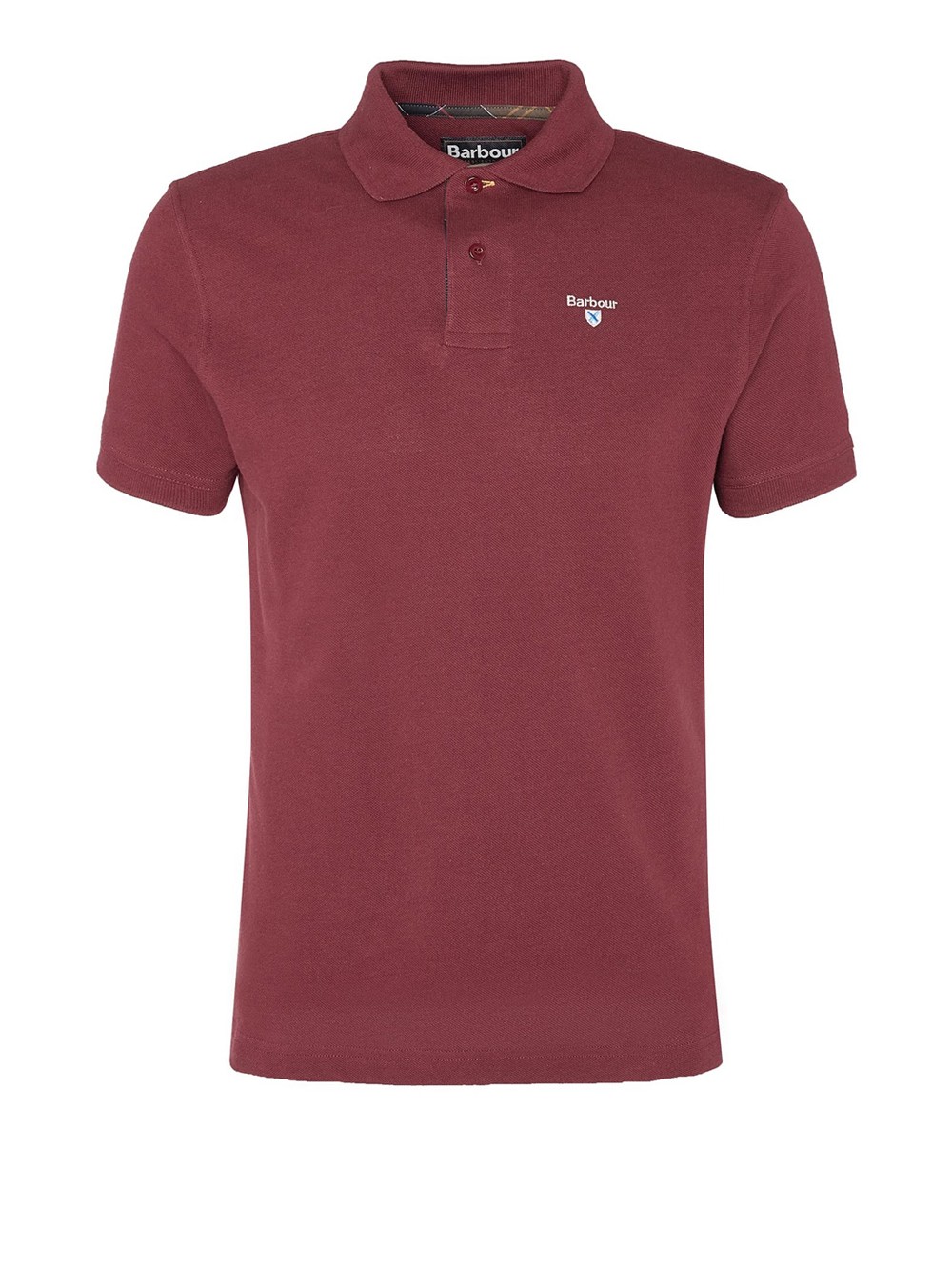 barbour poloshirt bordeaux - herren größe m