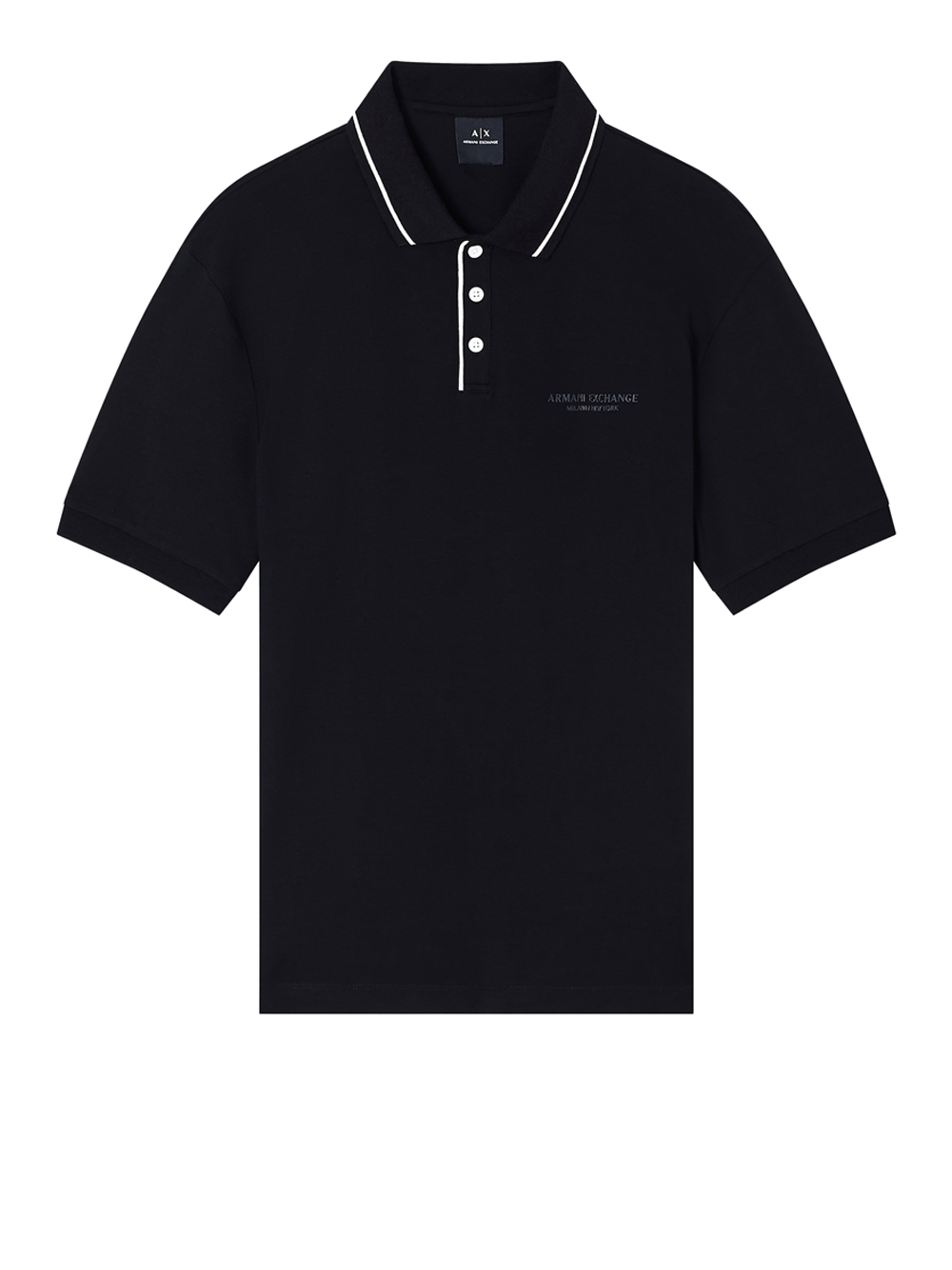 Armani-Exchange Uomo Nero Polo Armani Exchange Da