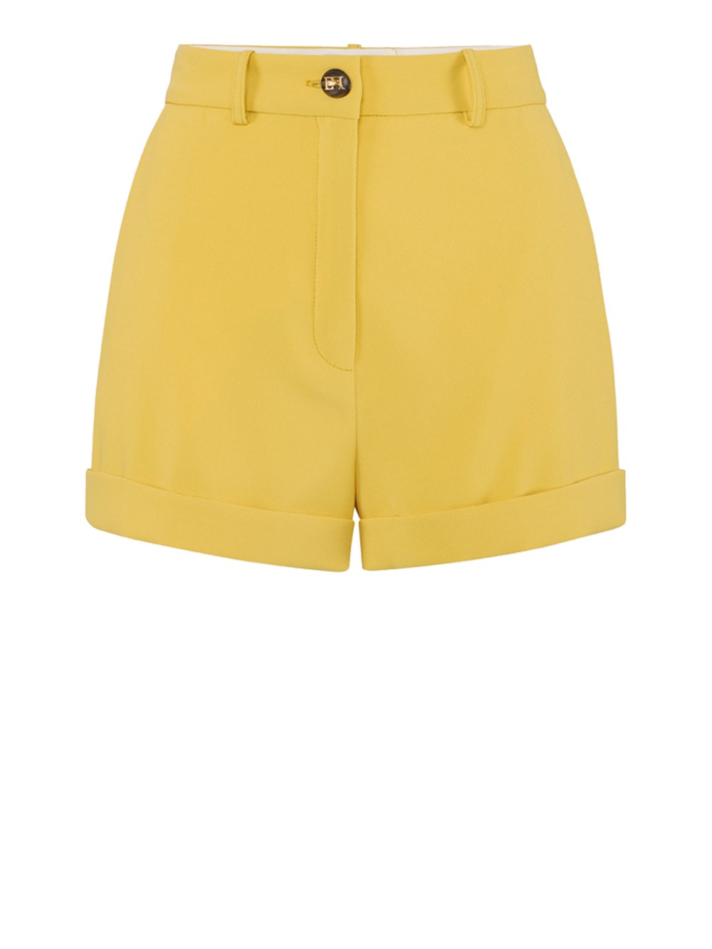 elisabetta franchi shorts gelb - damen größe 42