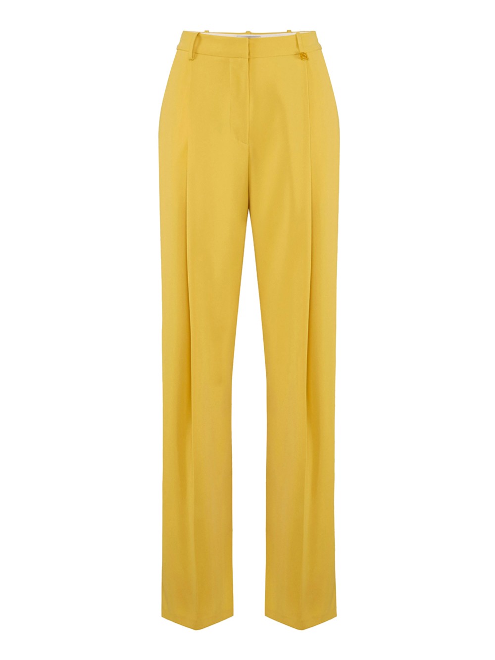 elisabetta franchi palazzo-hose gelb - damen größe 40