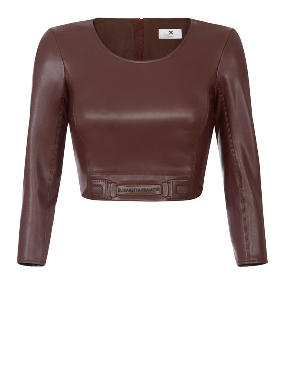 elisabetta franchi top braun - damen größe 42