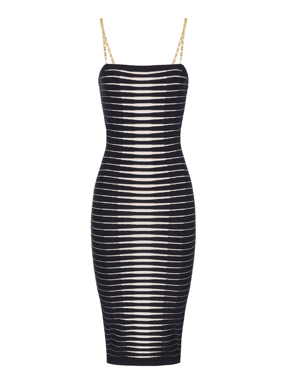 elisabetta franchi midi-kleid schwarz - damen größe 38