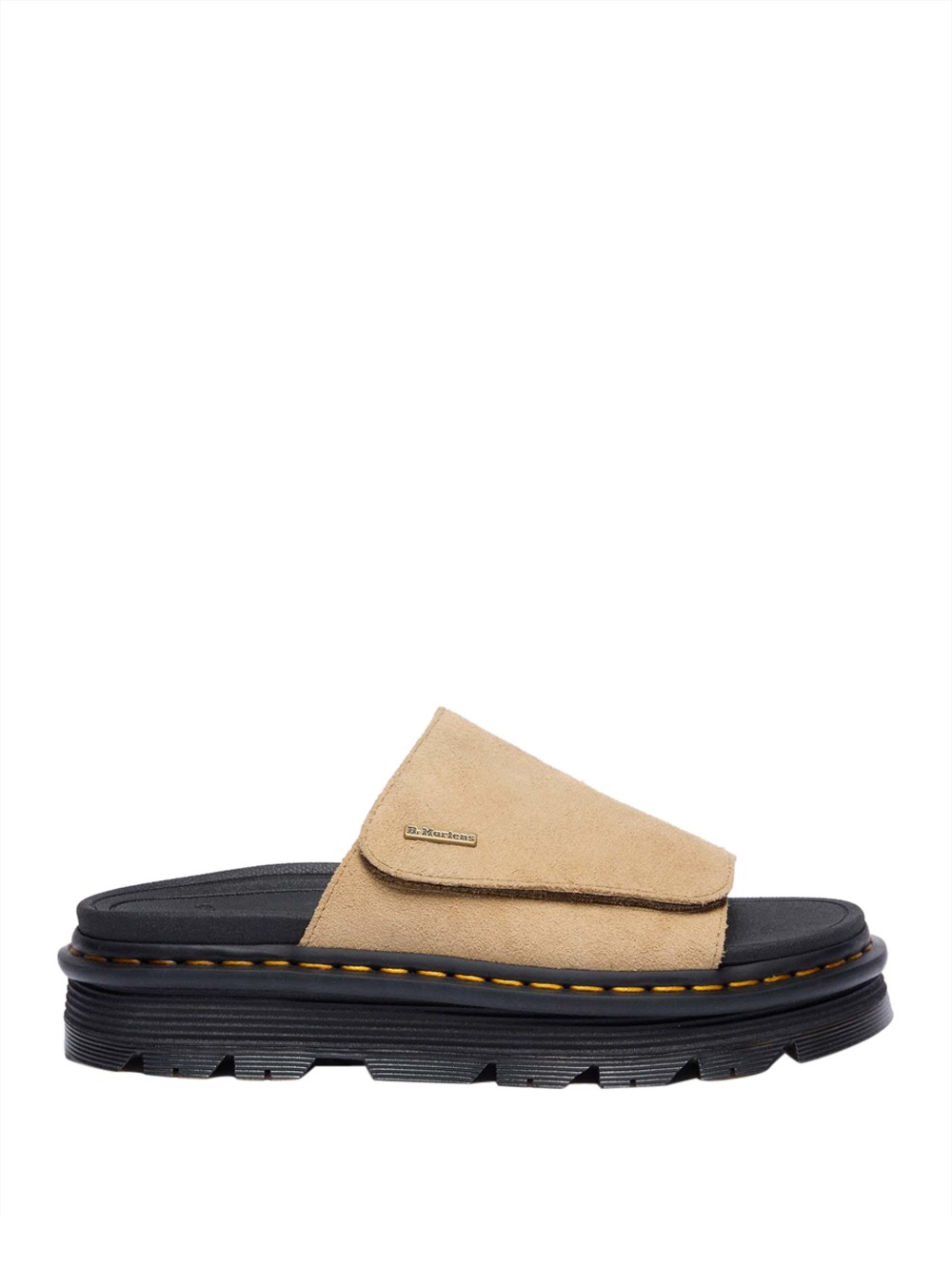 dr. martens zebzag slide sandale für damen - beige größe 39