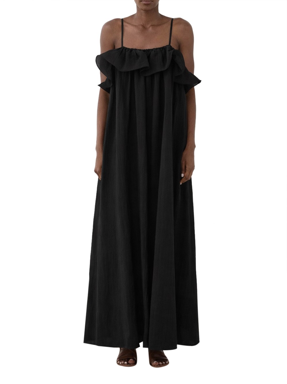 eleh longuette-kleid schwarz - damen größe 40