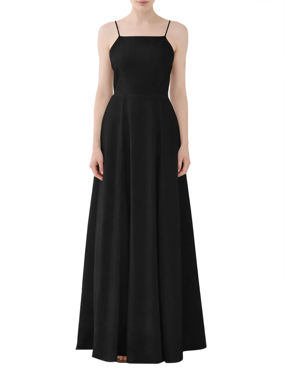 eleh longuette-kleid schwarz - damen größe 38