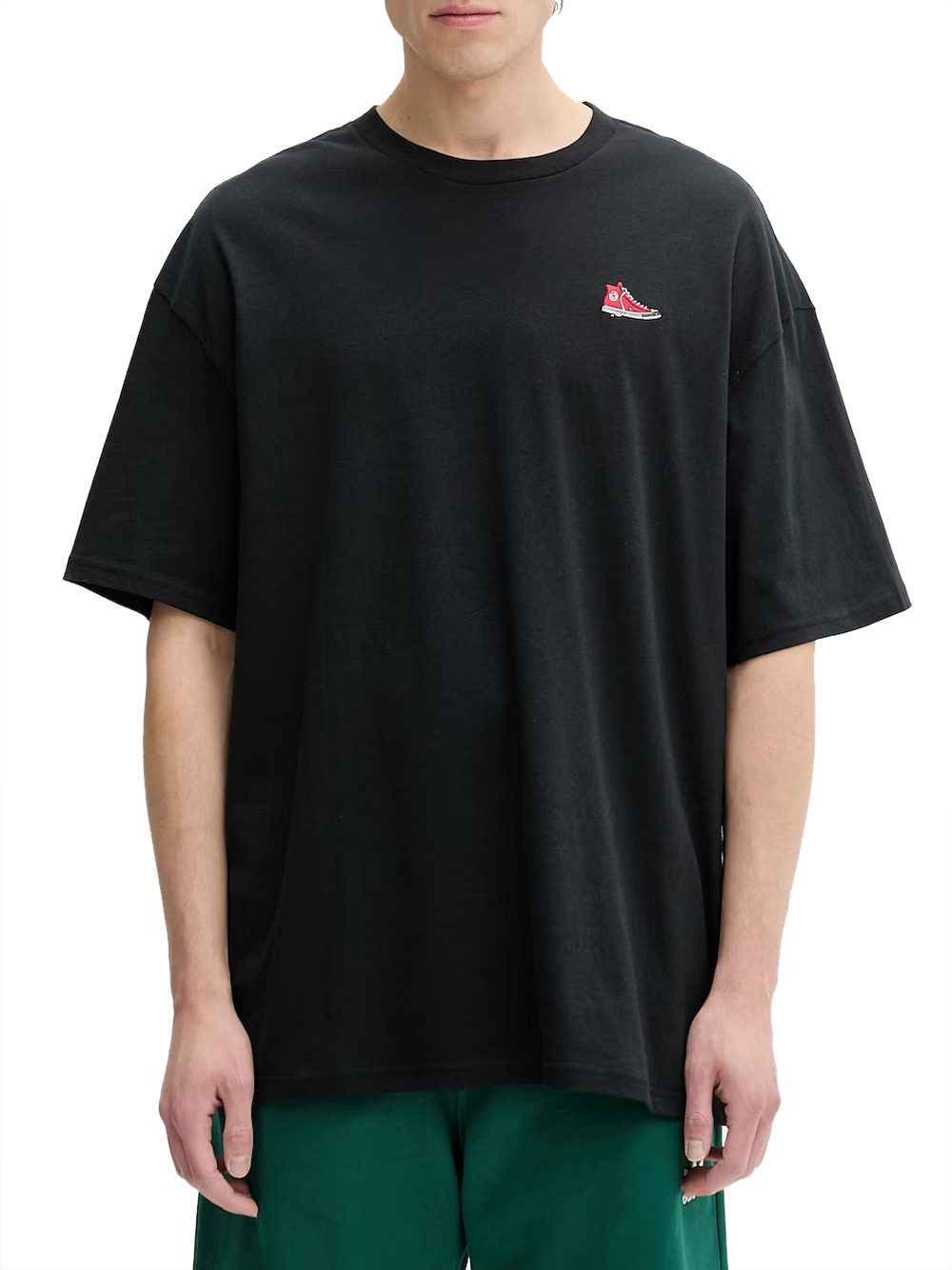 t-shirt converse da uomo - nero