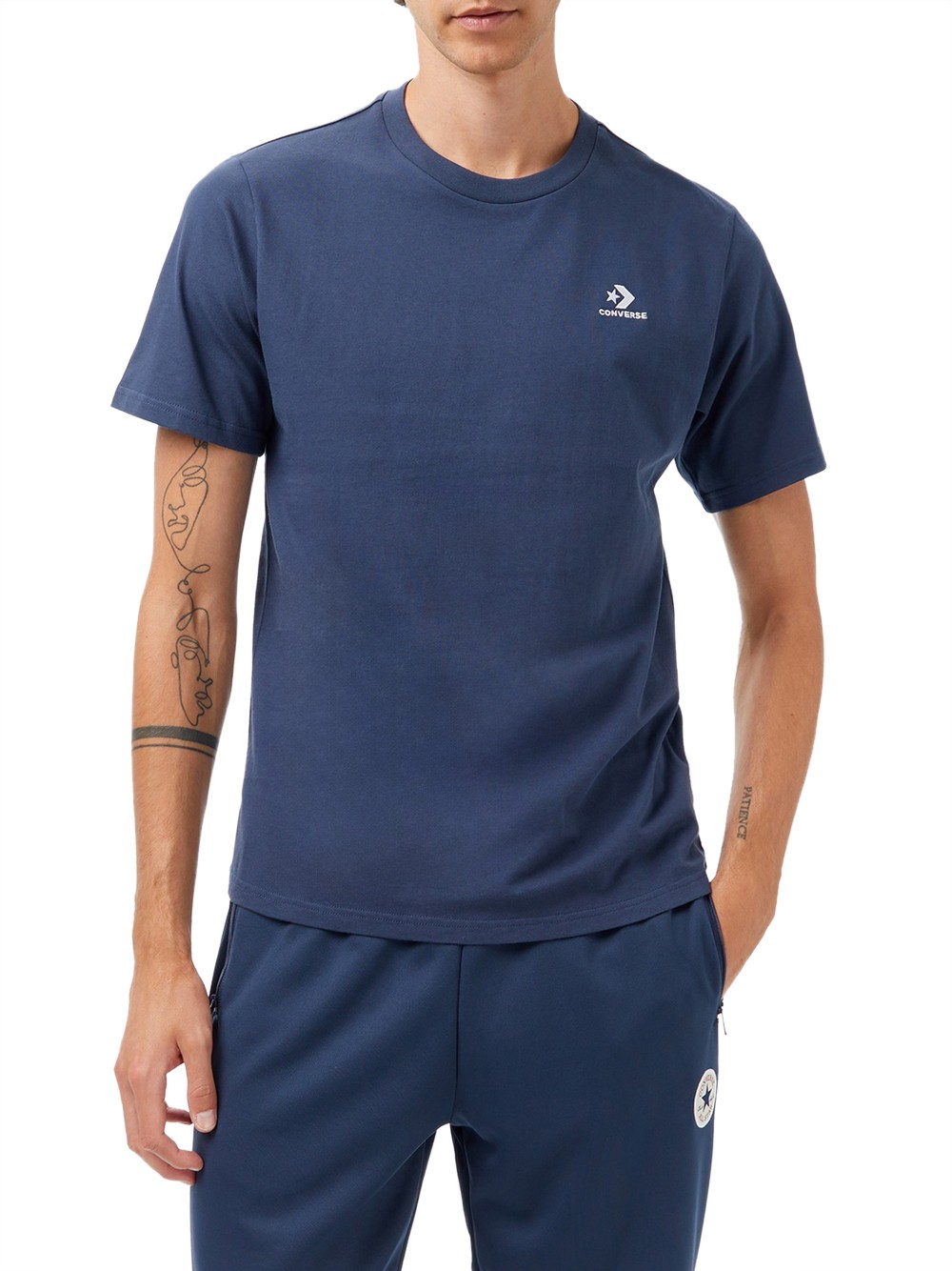 t-shirt converse star chev da uomo - blu taglia l
