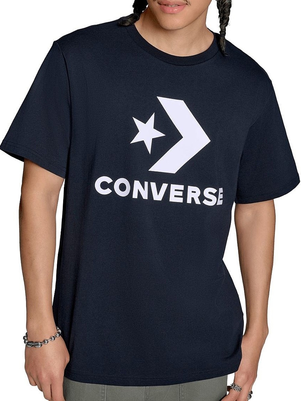 t-shirt converse star chev da uomo - nero taglia xxl
