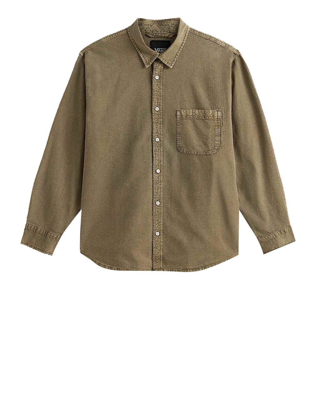 vans casual hemd beige - herren größe s