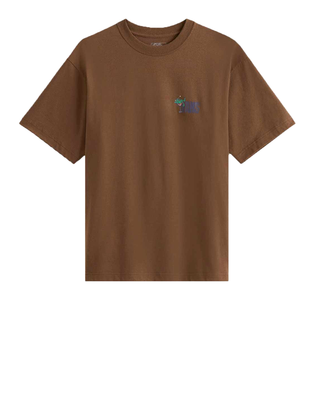 t-shirt vans bar hopper da uomo - marrone taglia m