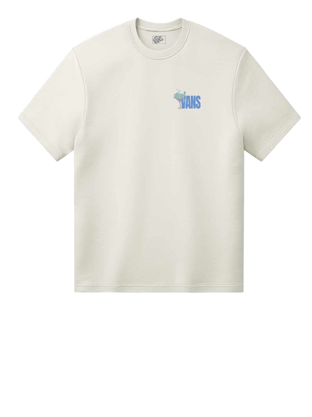 t-shirt vans bar hopper da uomo - bianco taglia l