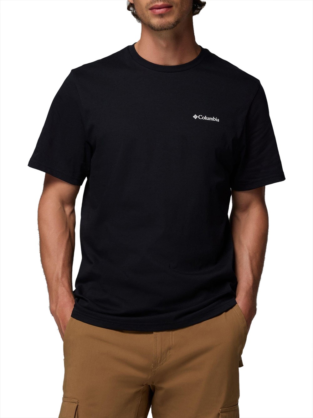 columbia t-shirt schwarz - herren größe m