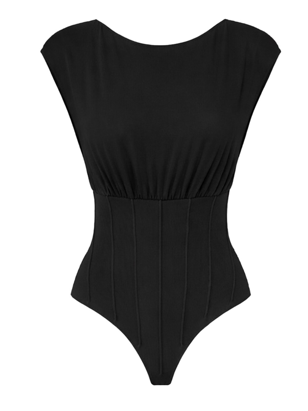 elisabetta franchi damen body - schwarz größe 46