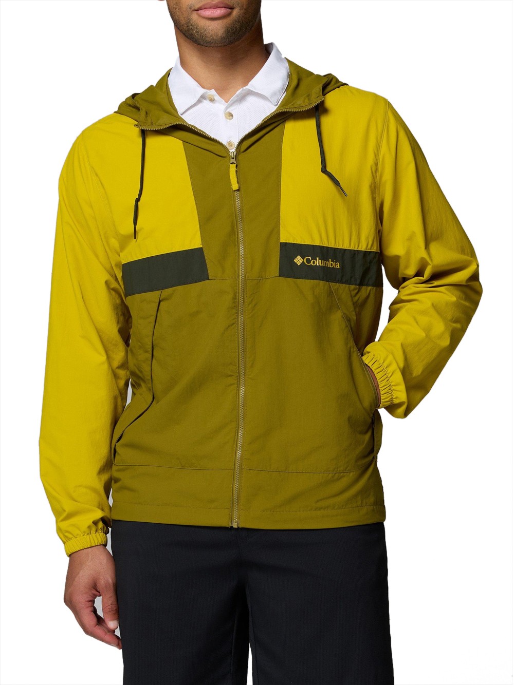 columbia jacke gelb - herren größe xl