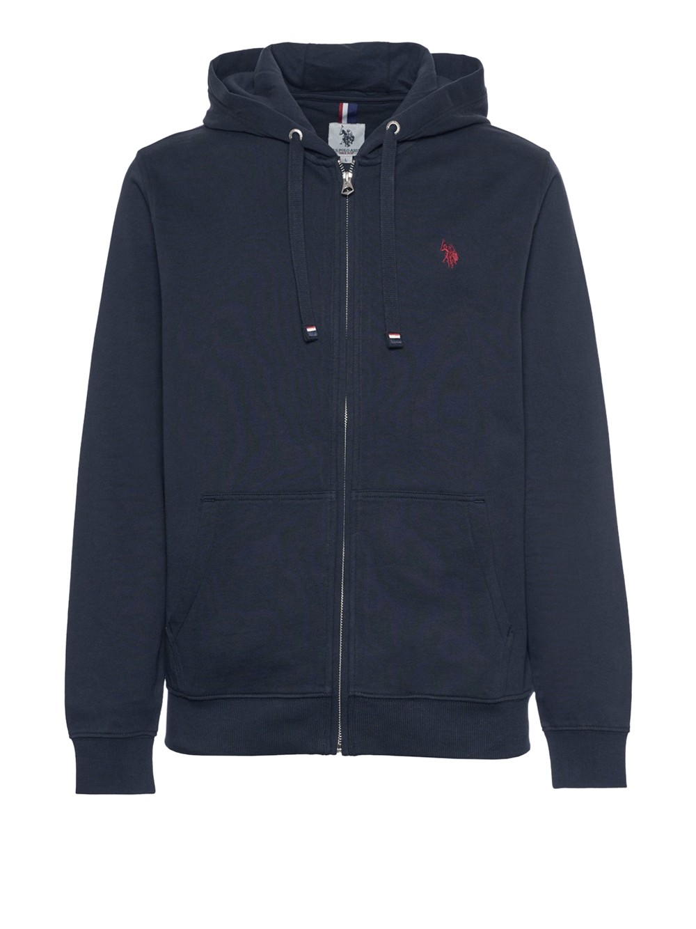 u.s. polo assn. sweatshirt zip blau - herren größe xl