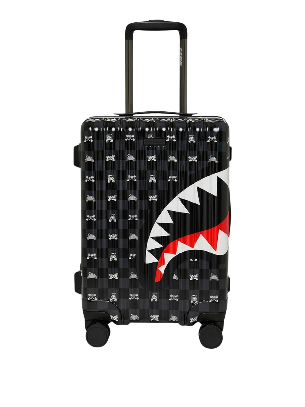 sprayground peeking character unisex trolley - grey size tu