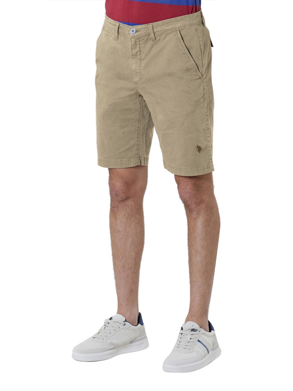 u.s. polo assn. casual bermudashorts beige - herren größe 31