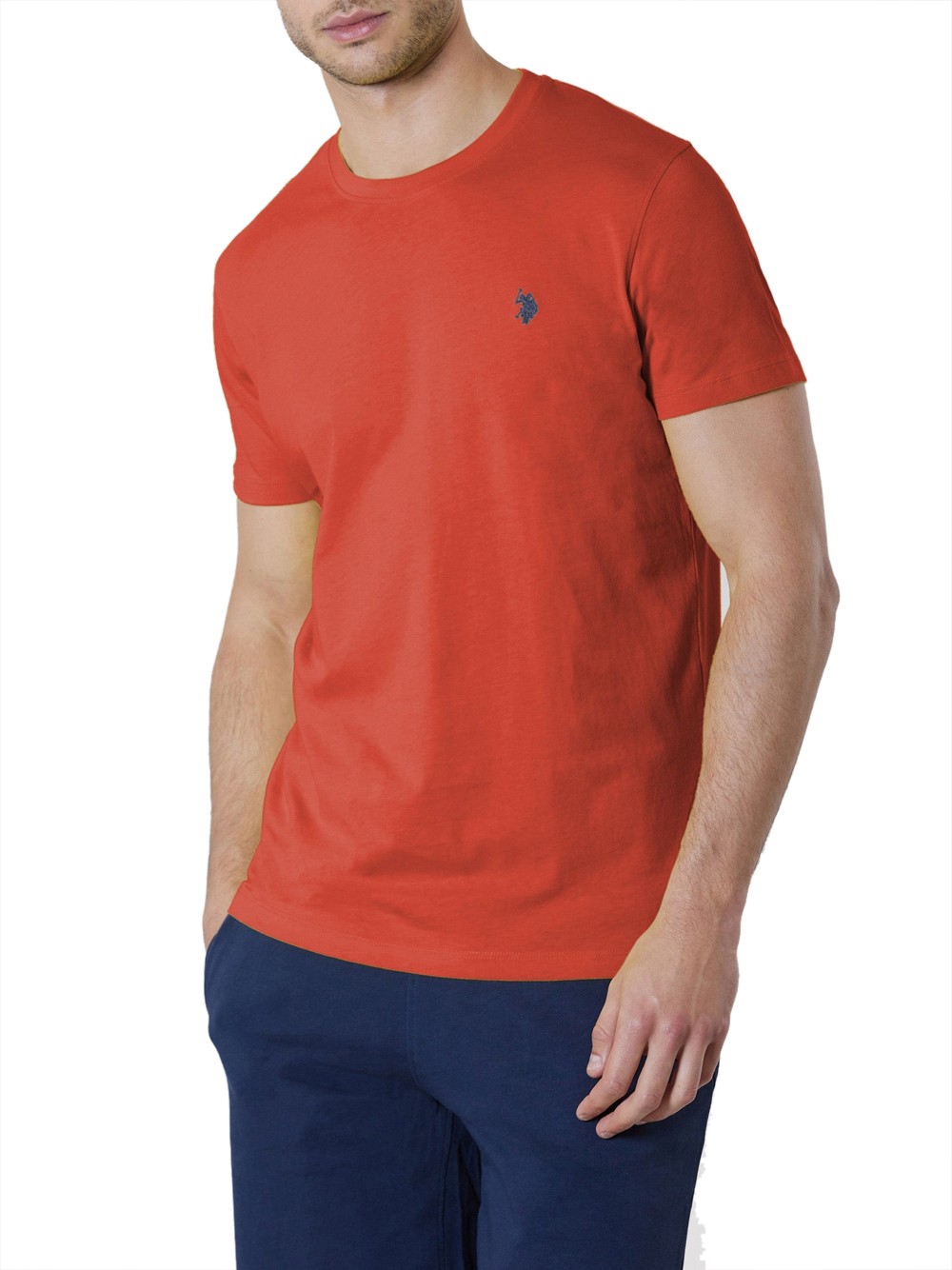 u.s. polo assn. t-shirt orange - herren größe 3xl