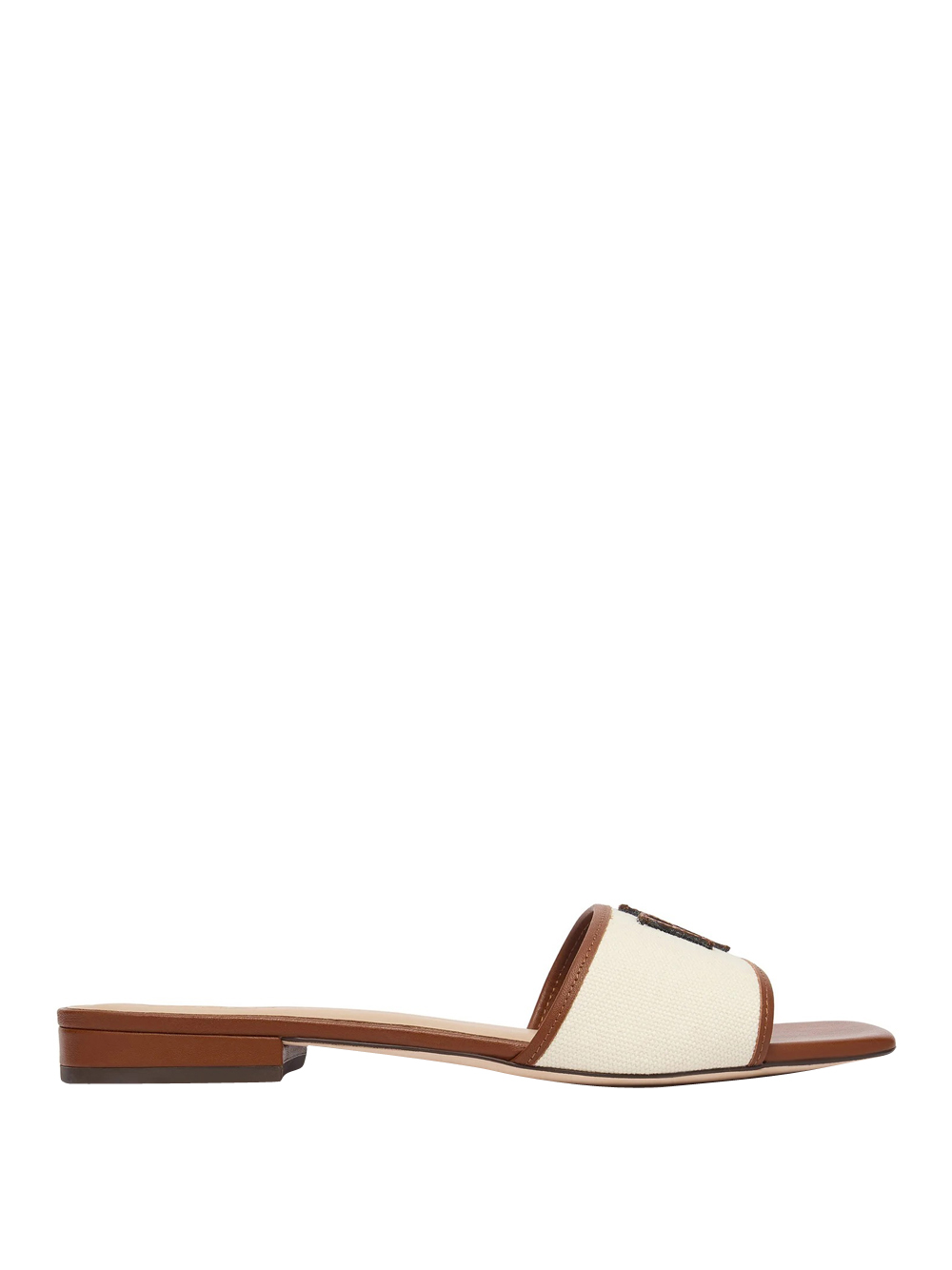 Ralph-Lauren Donna Avorio Ciabatte Ralph Lauren Everley Da - Marrone