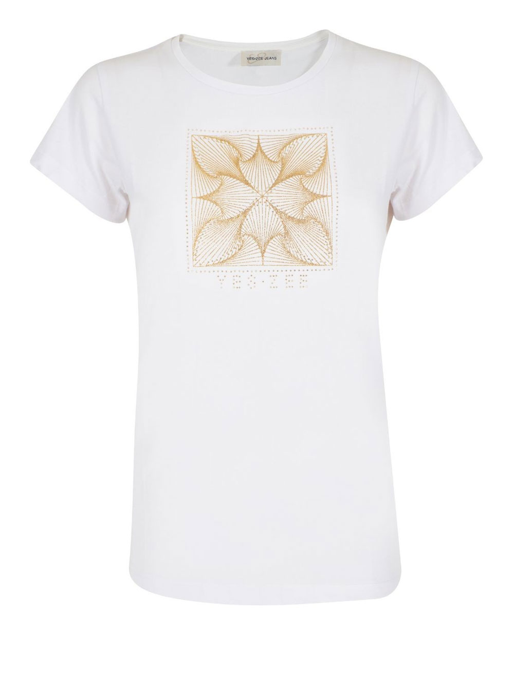 t-shirt yes zee da donna - bianco