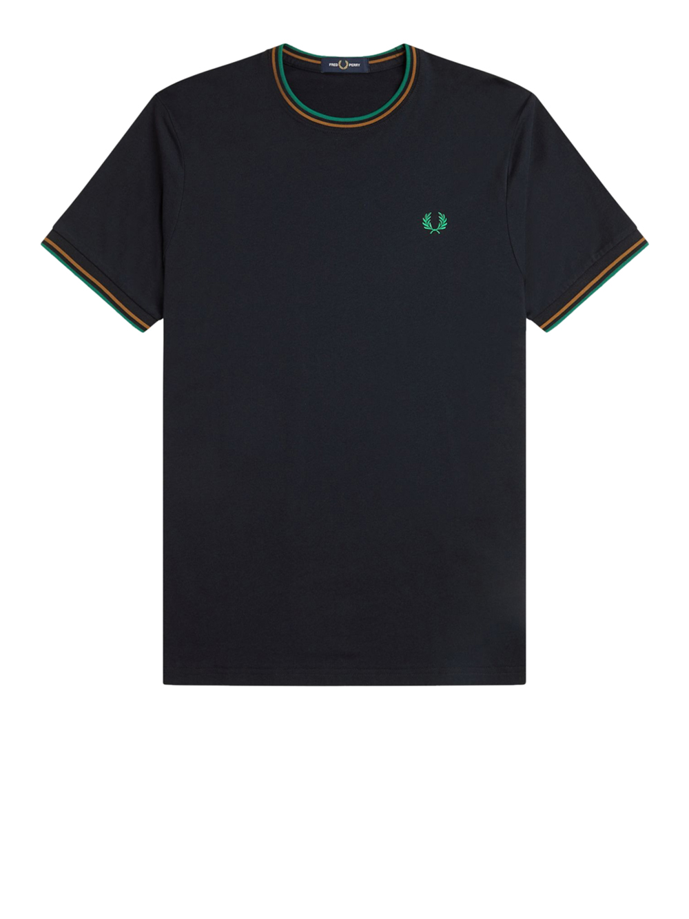 t-shirt fred perry twin tipped da uomo - blu